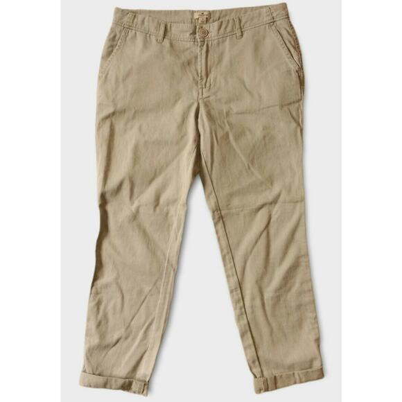 Woolrich Women's Twill Capri Pants Khaki Size 6 - Picture 1 of 8